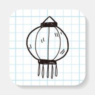 Chinese New Year decorative lantern doodle N7