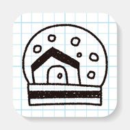 Crystal Ball doodle drawing