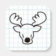 reindeer doodle drawing