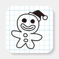 The Gingerbread Man doodle drawing N2