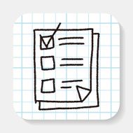 paper checking list doodle drawing N2