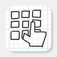 keypad doodle drawing