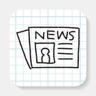 newspaper doodle drawing N4