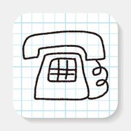 telephone doodle drawing