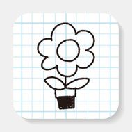 flower doodle drawing N2