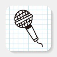 microphone doodle drawing N3
