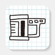 measuring cup doodle drawing