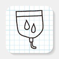 medical drip doodle drawing