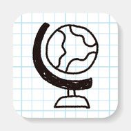 globe doodle drawing N2
