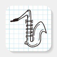 Saxophone doodle N2
