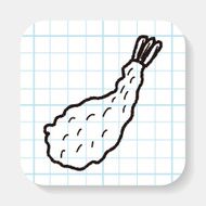 fry shrimp doodle