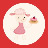 animal having afternoon tea theme elements N3