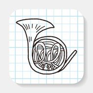 French Horn doodle