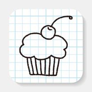 cake doodle drawing N2