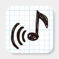 music note doodle N2
