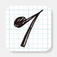 music note doodle N3