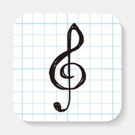 music note doodle N5