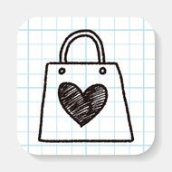 doodle love shopping
