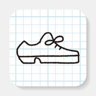 doodle leather shoe N2