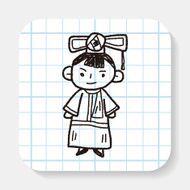 Chinese woman doodle N2