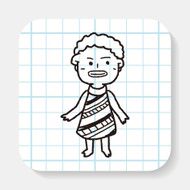 African people doodle