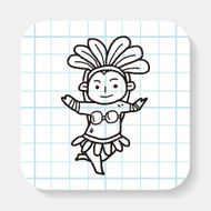 brazil dancer doodle