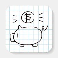 doodle pig money bank N5