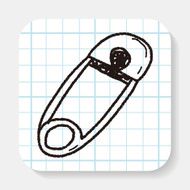 safety pin doodle N3