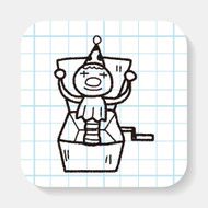 clown box doodle