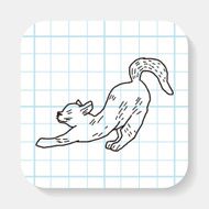 cat doodle drawing N3