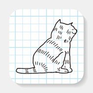 cat doodle drawing N9