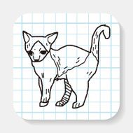 cat doodle drawing N15