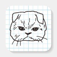 cat doodle drawing N16