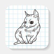 cat doodle drawing N19