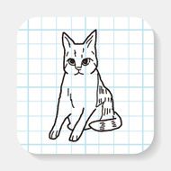 cat doodle drawing N20