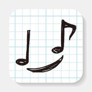 music note doodle N7