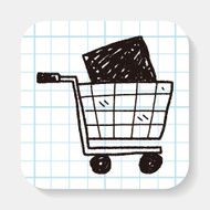 shopping cart doodle N4