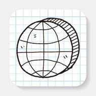 globe doodle N17
