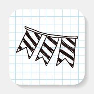 hanging doodle drawing