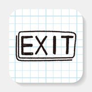 exit doodle