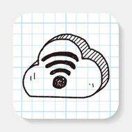 cloud wifi doodle