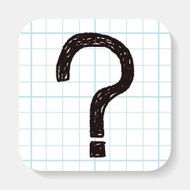 Question mark doodle