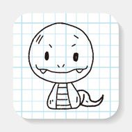 Chinese Zodiac snake doodle drawing