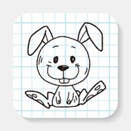 Chinese Zodiac rabbit doodle drawing