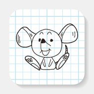 Chinese Zodiac mouse doodle drawing