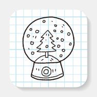 snow ball doodle