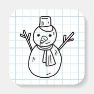 snowman doodle drawing N2