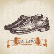 Sketch gentlemen accessory Hand drawn men illustration N9