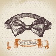 Sketch gentlemen accessory Hand drawn men illustration N13