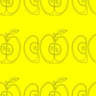 Seamless background with apples N17